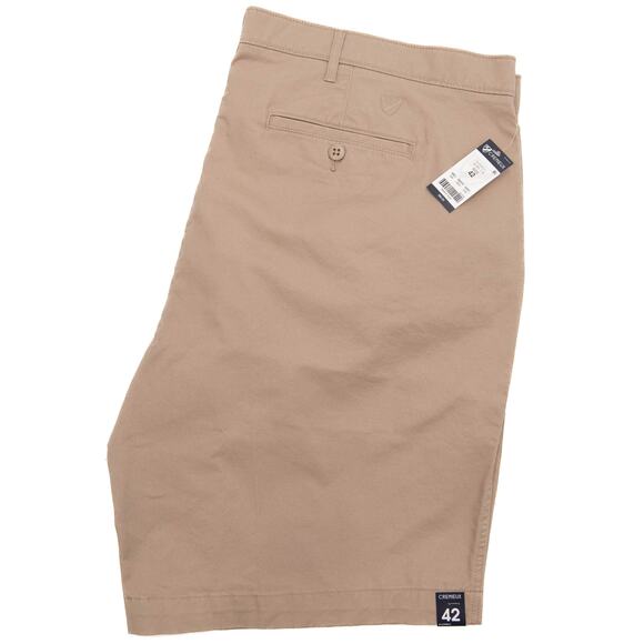Daniel Cremieux Khaki Madison Flat Front Comfort Stretch 9" Shorts Size 42 - Picture 6 of 8